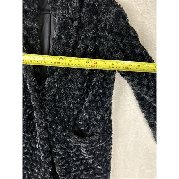 Wilfred Black Grete Plush Fuzzy Teddy Jacket Womens Size XS - Picture 7 of 9